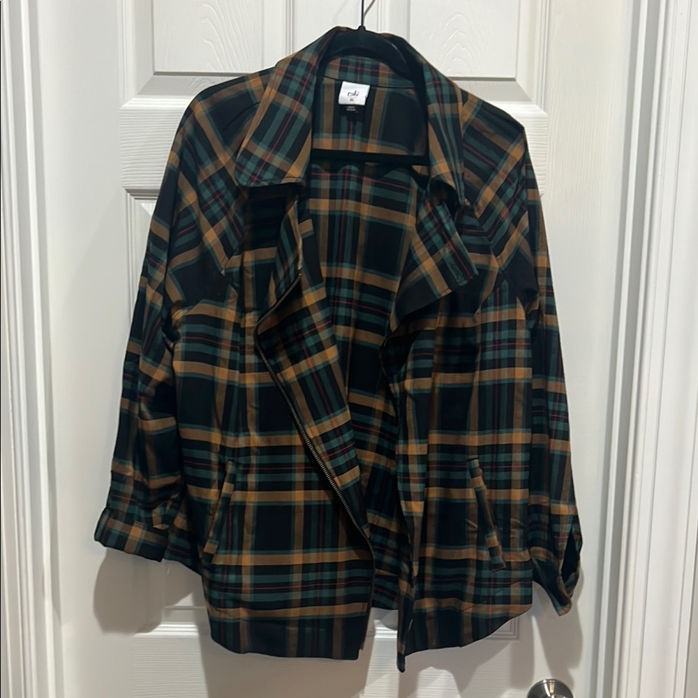 CAbi Black and Brown Trench Coat Oversized Fit